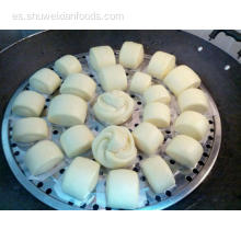 pan de leche al vapor hecho con dim sum